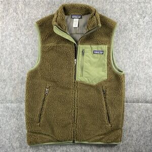 Patagonia Classic Retro X Vest Men's Small Gorpcore Deep Pile Green Brown 23047